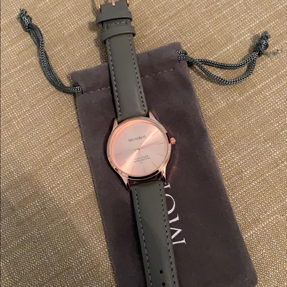 Monroé Solérose- Charcoal Leather